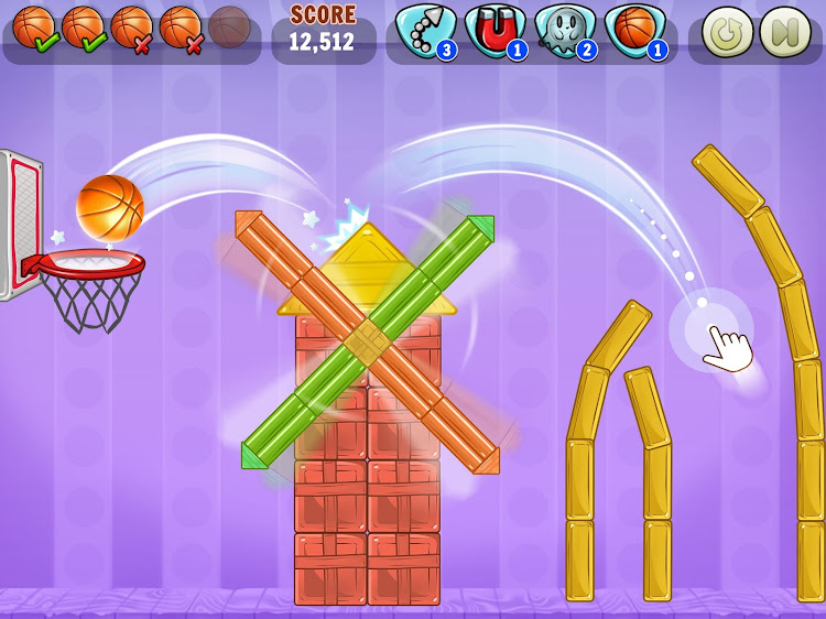 #10. Basketball Games: Hoop Puzzles (Android) By: RV AppStudios