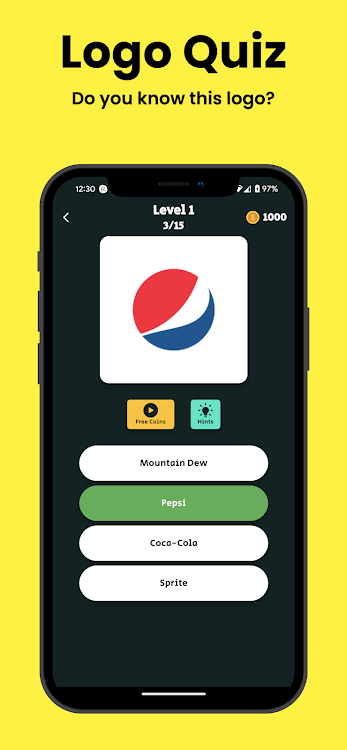 #6. Logo Game - Multiple choice (Android) By: Positive life