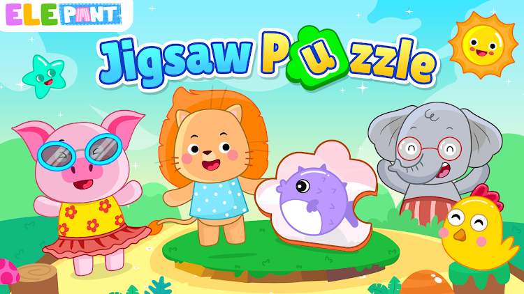 #8. Kids Puzzle Games for Toddlers (Android) By: ElePant: Kids Learning Games for Toddlers & Baby