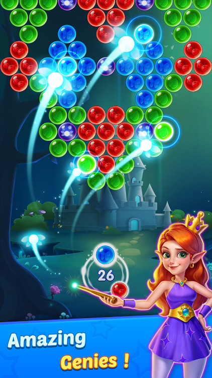 #7. Bubble Shooter Genies (Android) By: PUZZLEJOY