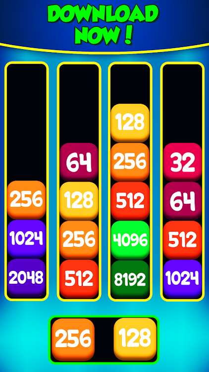 #10. 2048 Stack Merge (Android) By: Zabaron Games