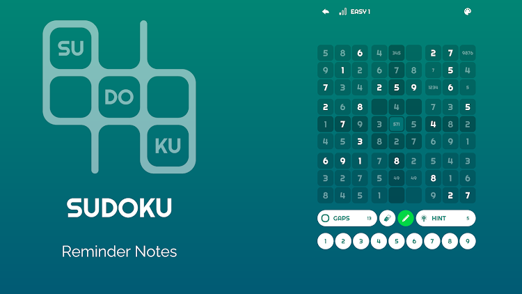 #10. Classic Daily Sudoku (Android) By: Reysa Dijital