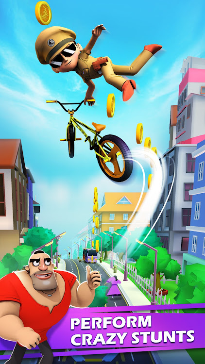 #4. Little Singham BMX Racing (Android) By: Zapak