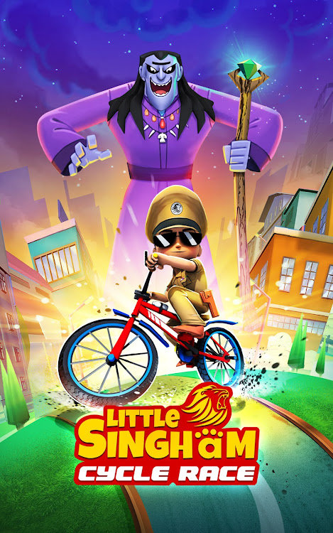 #8. Little Singham BMX Racing (Android) By: Zapak