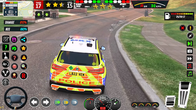 #2. Police Car Chase Car Games 3D (Android) By: Pro Gaming Studio