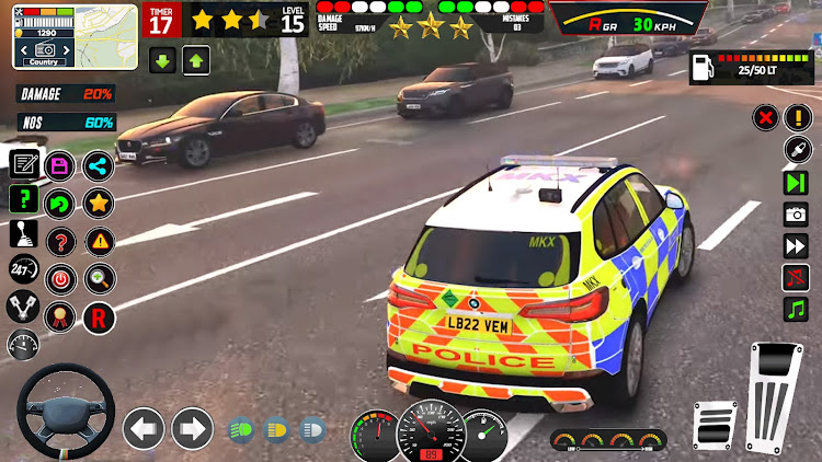 #3. Police Car Chase Car Games 3D (Android) By: Pro Gaming Studio