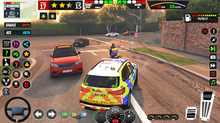 #4. Police Car Chase Car Games 3D (Android) By: Pro Gaming Studio