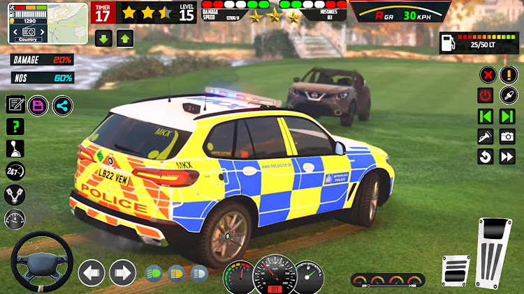 #7. Police Car Chase Car Games 3D (Android) By: Pro Gaming Studio