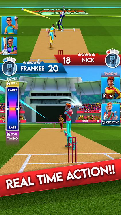 #9. Stick Cricket Clash 24 T20 (Android) By: JioGames Publishing