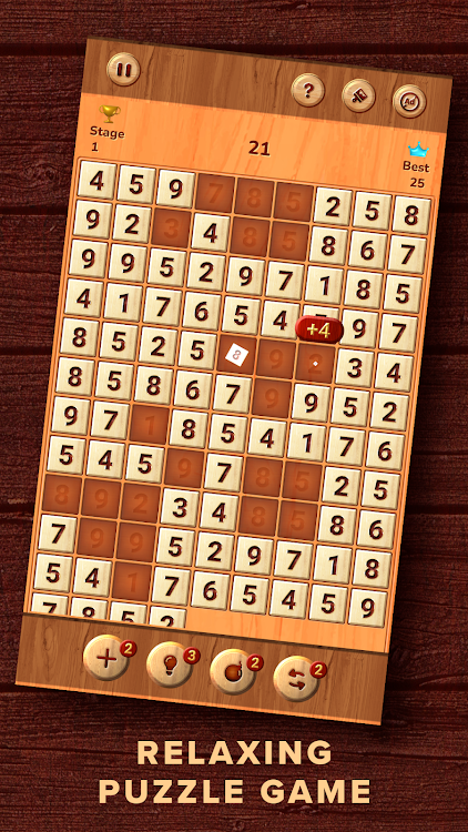 #4. Woodpuzzle - Number Match Game (Android) By: AleCGames