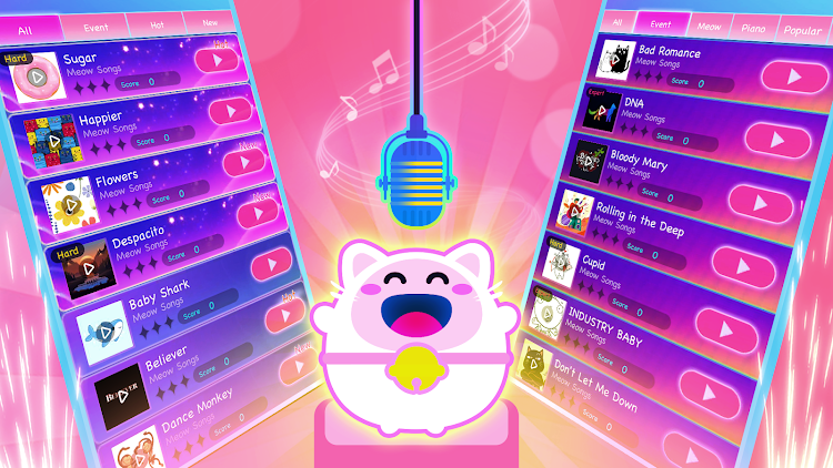 #7. Cat Piano Tiles: Rhythm Games (Android) By: Cobby Labs