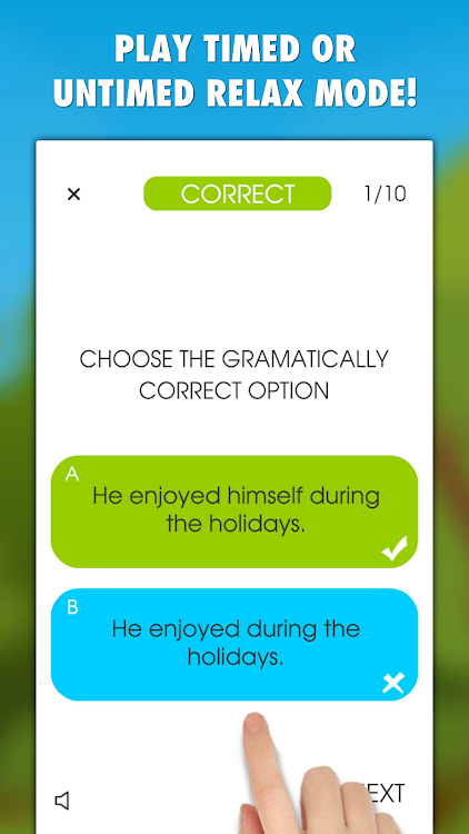 #3. My English Grammar Test PRO (Android) By: LittleBigPlay - Word, Educational & Puzzle Games