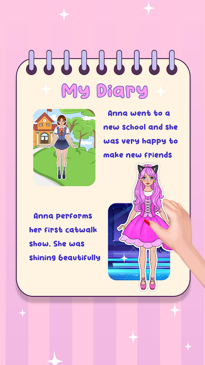 #4. Left Or Right: Dress Up Diary (Android) By: UniPuzz Games