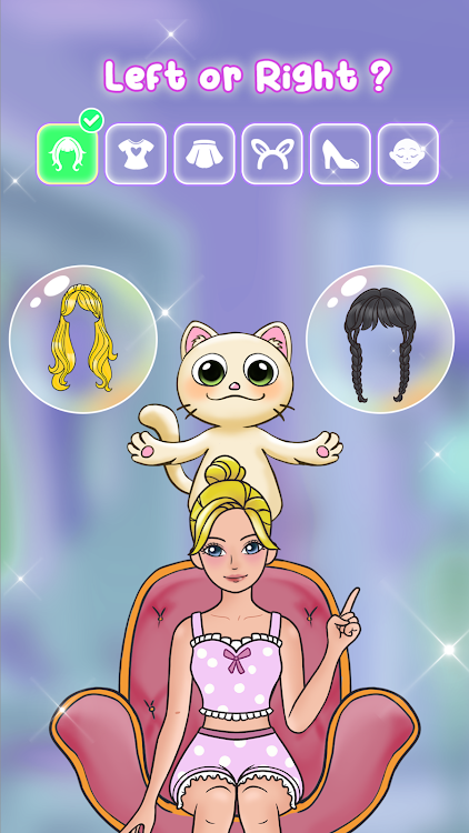 #6. Left Or Right: Dress Up Diary (Android) By: UniPuzz Games