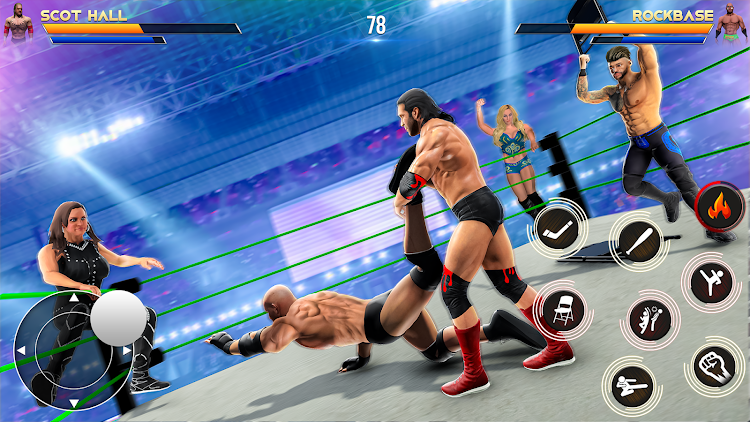 #2. Wrestlers Fight Game 2024 (Android) By: Gamizone Studio