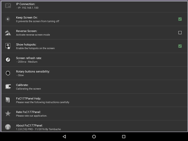 #7. FsC177Panel Pro (Android) By: Tambucho