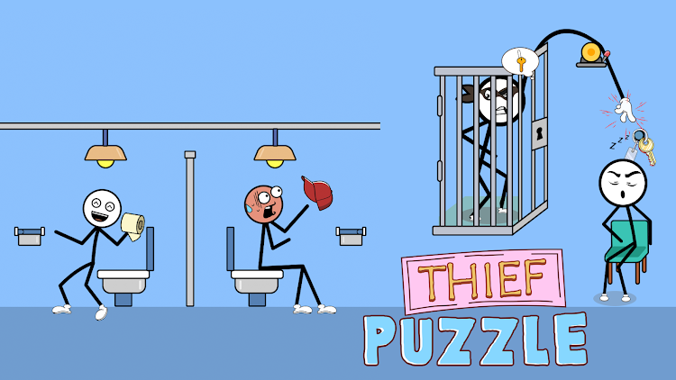 #5. Thief Puzzle Games: Brain Test (Android) By: Biza Studio - Puzzle Games