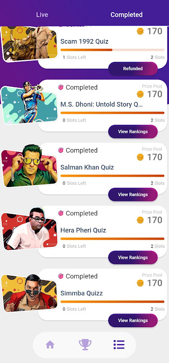 #6. Clapper | Play Bollywood Quiz (Android) By: RocketMind Technologies Pvt. Ltd.