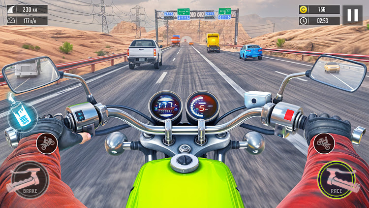 #2. 3d Bike Racing Bike Race Games (Android) By: Genesis Games