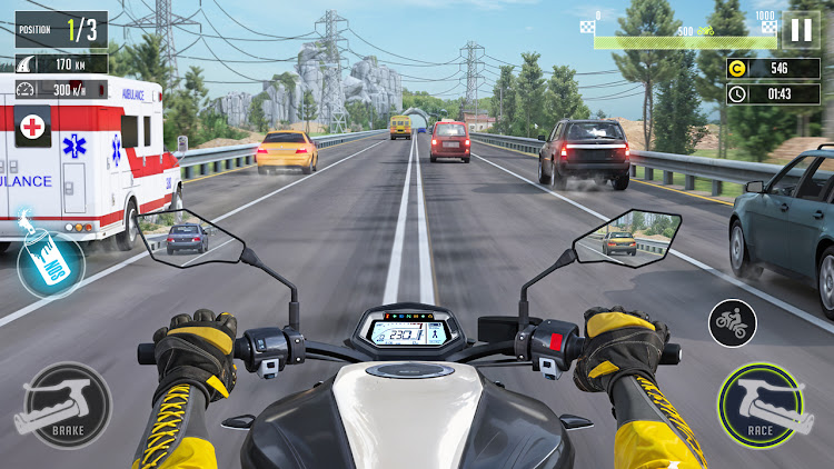 #6. 3d Bike Racing Bike Race Games (Android) By: Genesis Games