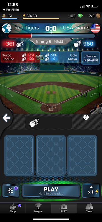 #8. Homerun - Baseball PVP Game (Android) By: Laser Focus s. r. o.