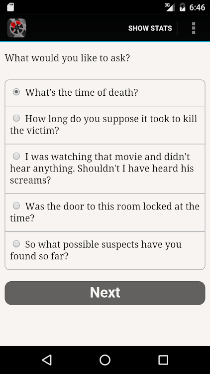 #2. Popcorn, Soda ... Murder? (Android) By: Hosted Games