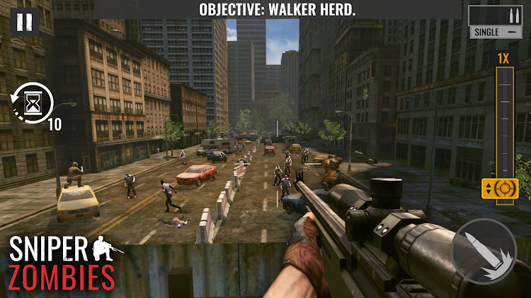 #10. Sniper Zombies: Offline Games (Android) By: VNGGames Studios