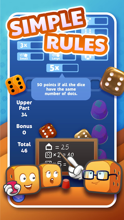 #4. Dice Clubs® Classic Dice Game (Android) By: b-interaktive