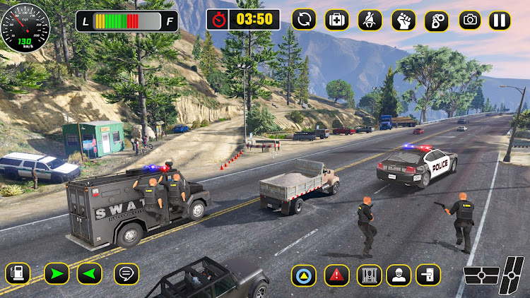 #3. Police Car Chase: Thief Chase (Android) By: Freeze Games