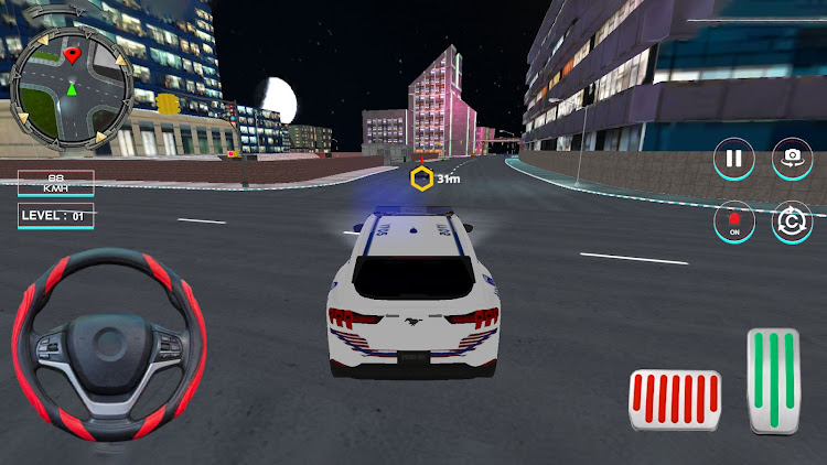 #3. Police Car Game Car Chase (Android) By: Tera Gamers