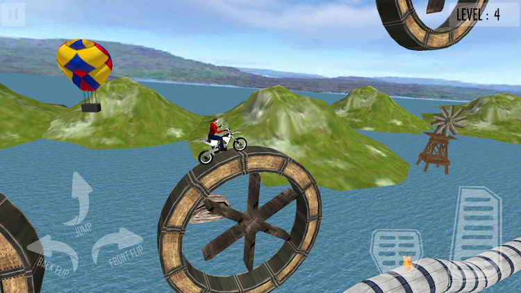 #4. Thrilling Moto Stunts Guru (Android) By: Game Bug Entertainment