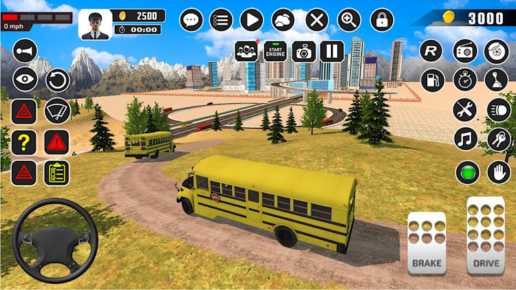 #4. Offroad School Bus Driver Game (Android) By: Imperial Arts Pty Ltd