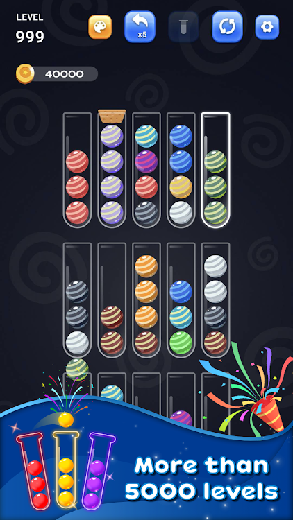 #5. Ball Sort Puzzle Challenger (Android) By: FeliceCasa