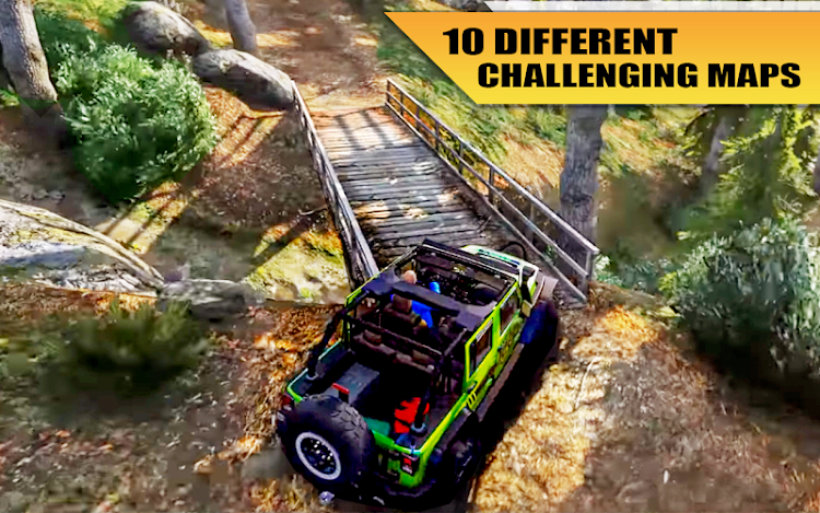 #4. Off Road Jeep Drive Simulator (Android) By: Check-In Games