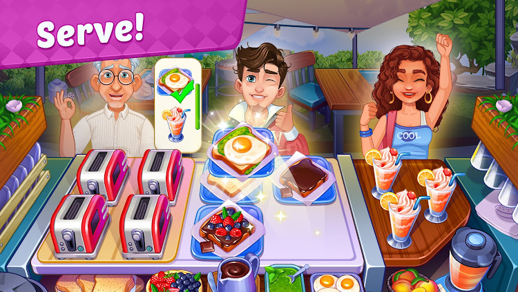 #3. My Cafe Shop : Cooking Games (Android) By: GameiCreate