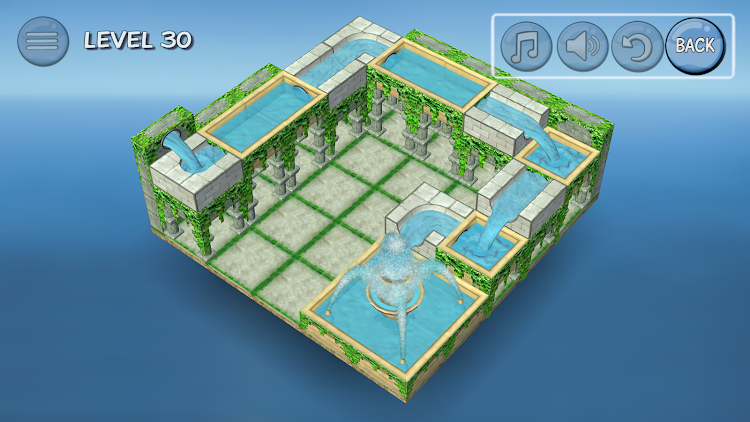 #4. Flow Water Fountain 3D Puzzle (Android) By: Frasinapp