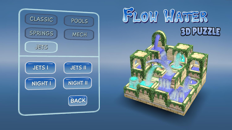 #9. Flow Water Fountain 3D Puzzle (Android) By: Frasinapp