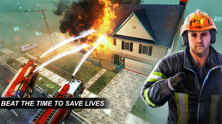 #3. City Rescue: Fire Engine Games (Android) By: AppsInteractive