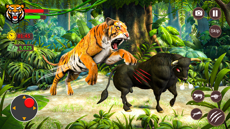 #2. Tiger Games 3d Tiger Simulator (Android) By: Parco Games