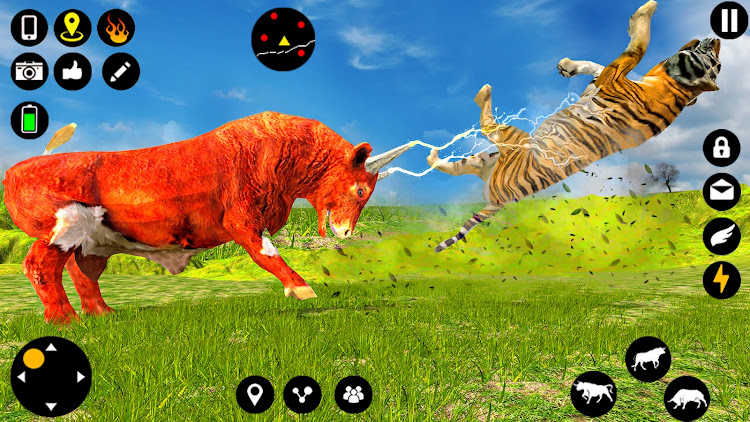 #2. Angry Bull Attack Fight Games (Android) By: Parco Games