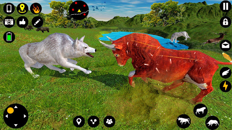 #3. Angry Bull Attack Fight Games (Android) By: Parco Games