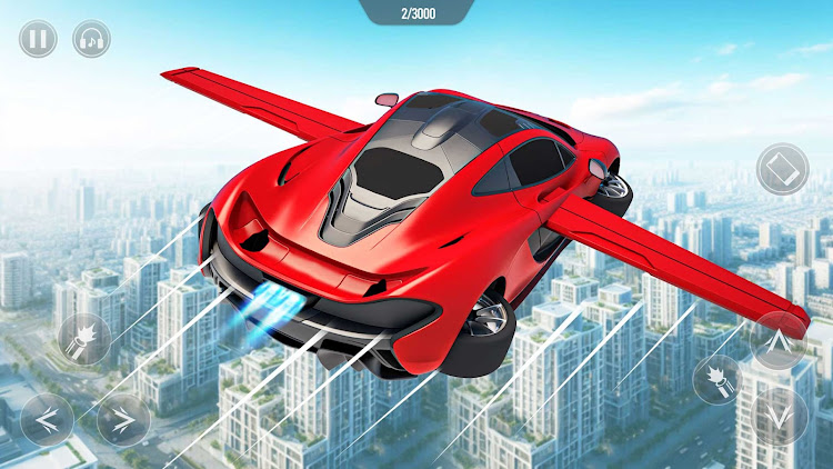 #3. Flying Car Robot Shooting Game (Android) By: Maritime Simulation Games