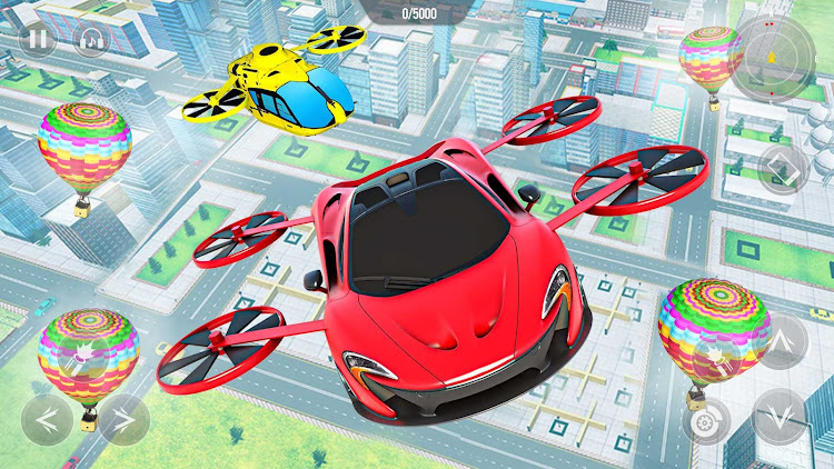 #8. Flying Car Robot Shooting Game (Android) By: Maritime Simulation Games