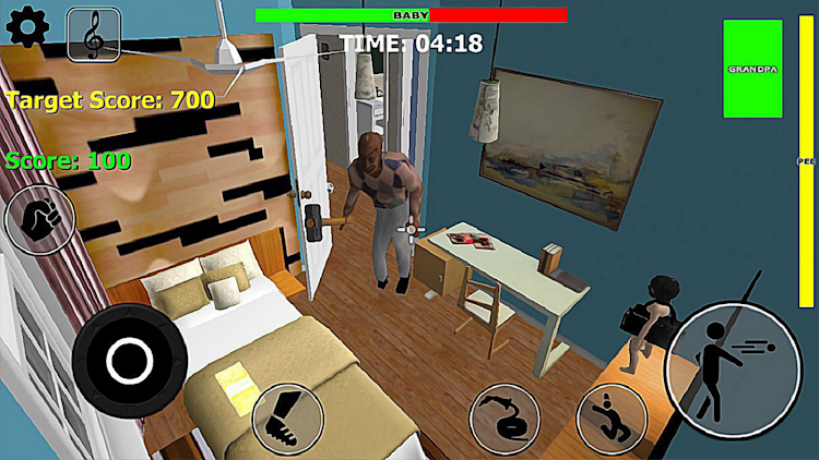 #6. Granny Sim: Baby Granny 3D (Android) By: Horror Baby Granny