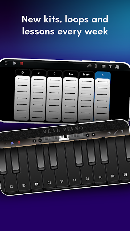 #6. Real Piano: digital keyboard (Android) By: Kolb Apps