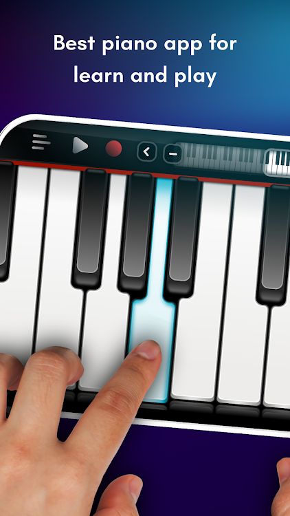 #7. Real Piano: digital keyboard (Android) By: Kolb Apps