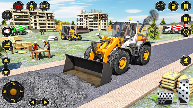 #4. City Construction JCB Game 3D (Android) By: Games Quest