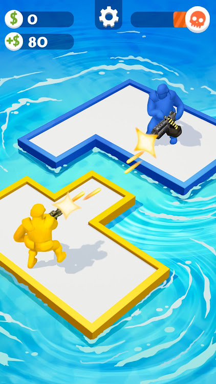 #3. War of Rafts: Crazy Sea Battle (Android) By: CASUAL AZUR GAMES