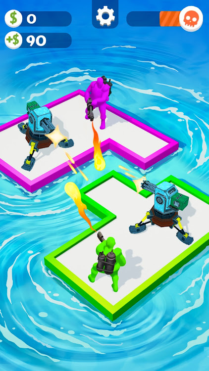 #4. War of Rafts: Crazy Sea Battle (Android) By: CASUAL AZUR GAMES