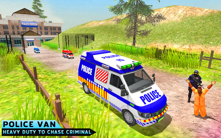 #2. Police Car Van Driving Game 3D (Android) By: Crea8iv Games